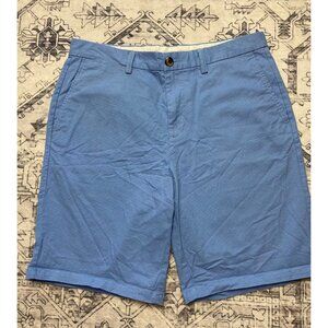 Old Navy Mens Ultimate Slim Built-In Flex Light Blue Shorts Size 34 Cotton Blend